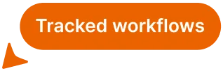 Tracked workflows